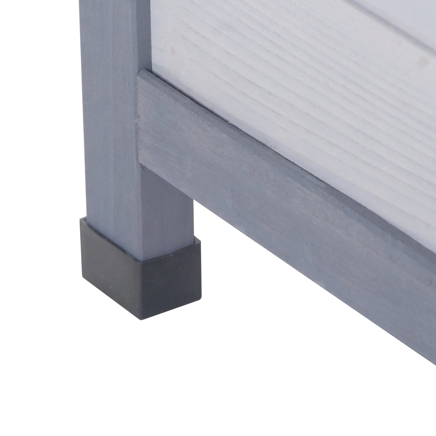 Wooden Rabbit Hutch Bunny Hutch Cage Guinea Pig with Waterproof Roof, No Leak Tray and Feeding Trough, Indoor/Outdoor, Natural